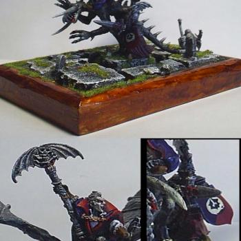 von carstain on winged nightmare by bretonian man