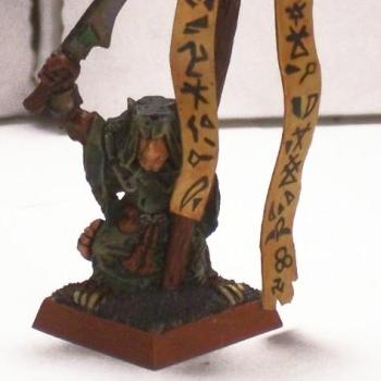 Skaven Plague Monk Standard Bearer by hammerandbrush