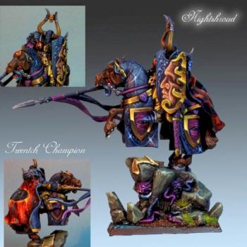 mounted Tzeentch Champion by Nightshroud