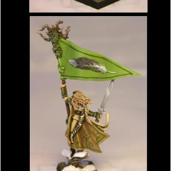 Wood Elf Army Standard Bearer by brushphemy