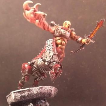 khorne juggernaut centaur daemon prince by sprugly