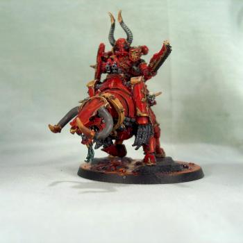 Khorne Lord on a modified Juggernought by Solid_Treats
