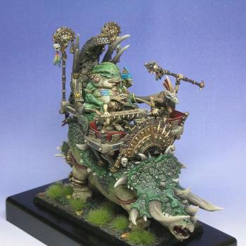 Golden Demon Finalist (GDUK2011) - Slann Magepriest on Stegadon by winterdyne