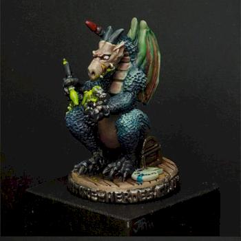 Lil' dragon painting little dragon by jarhead