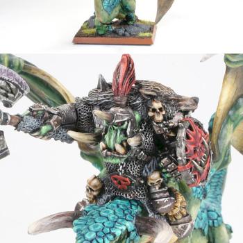 Orc Warboss on Wyvern by TKNY