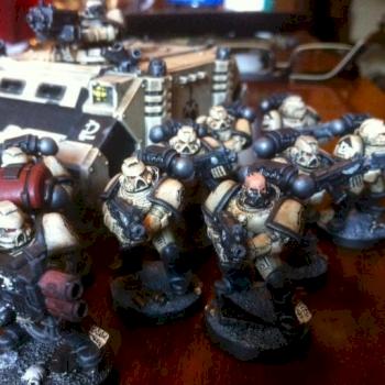 Space Marines Tactical Squad by visionvoid