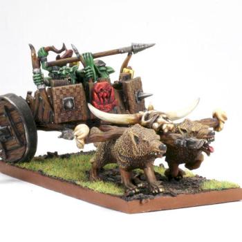 Scratch Built Goblin Wolf Chariot by TKNY