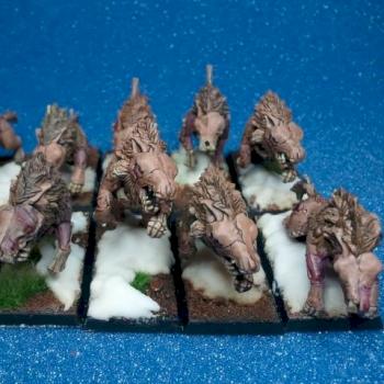 Vampire Counts Dire Wolves by paintingpauper