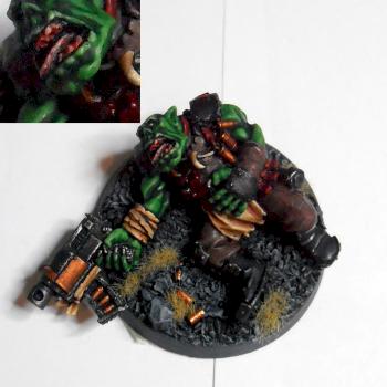 Dead gretchins ork by Wyand