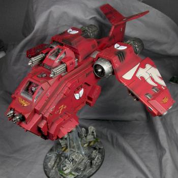 Blood Angels Stormraven Gunship by thatguyjames