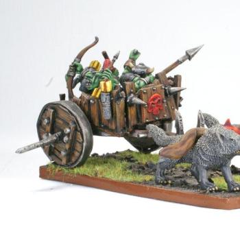 Scratch Built Goblin Wolf Chariot by TKNY