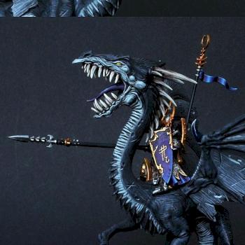 Dark Elf Dreadlord on Black Dragon by BloodyBeast.com