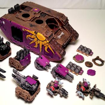 Unconquered Sun Marines Variable Land Raider, all pieces by Spanglo