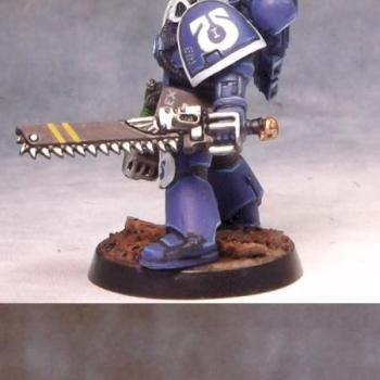 Space Marine Veteran Allegorius of the Ultramarines by Rogan