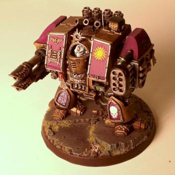 Venerable Dread with Twin Linked Lascannon and Missile Launcher by Spanglo