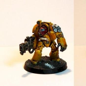 Imperial Fist Terminator Flamer by PoneyBoy