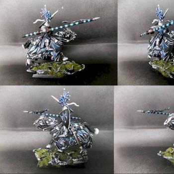 Warhammer Bretonnian Champion Knight of Lightning Dragon by tinman755