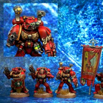Blood Angels Command Squad by Jhardin
