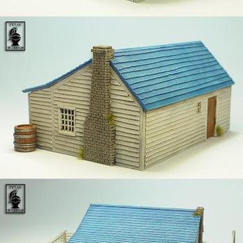 28mm Perry Miniatures North American Farmhouse 1750-1900 by tytan_warrior