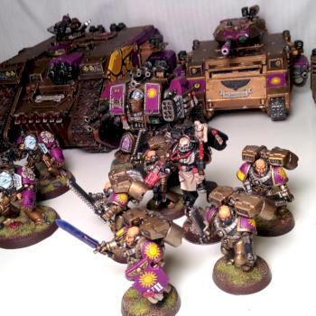 Unconquered Sun Space Marine Army by Spanglo