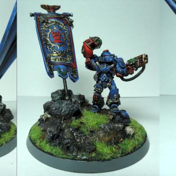 25th anniversary Crimson Fist Captain by Pervader