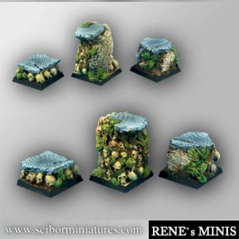 Temple of Time Ruins square bases 25mm by rene