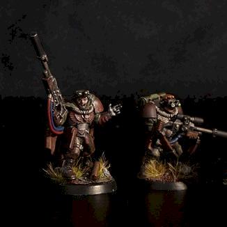 Space Marine Scouts with Sniper Rifles (Personal Pattern) by bgzero