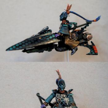 Drukhari / Aeldari Farseer on motojet by Grio