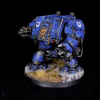 Ultramarine Dreadnought with auto cannon by dimoni777