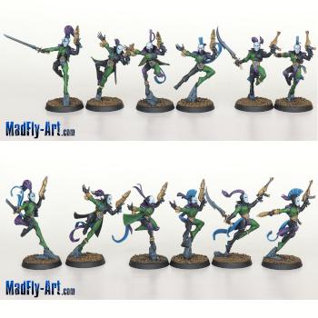 Harlequin Troupe 1 by MadFlyArtStudio