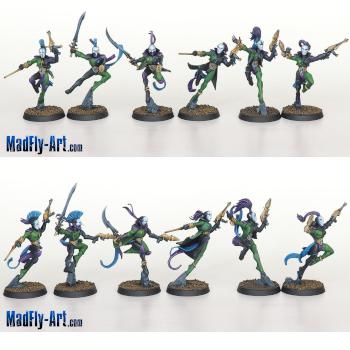 Harlequin Troupe 3 by MadFlyArtStudio