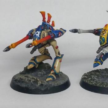 Adeptus Titanicus - Epic - Eldar Revenant Titans by zarnak21
