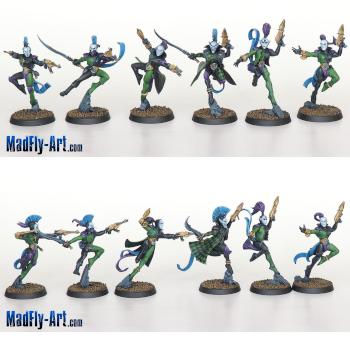 Harlequin Troupe 6 by MadFlyArtStudio