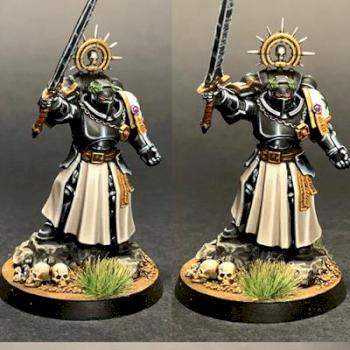 Black Templar Primaris Emperor's Champion conversion by Bartolomeus777