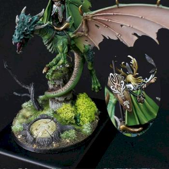 Araloth on Forest Dragon (Sylvaneth) by White Weasel Studio