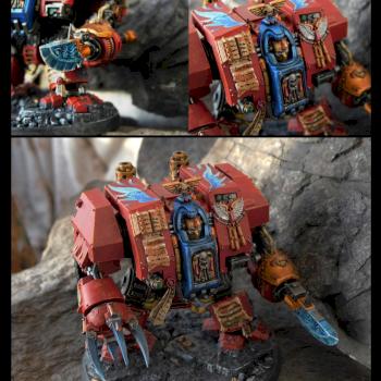 Blood Angels librarian dreadnought by Generator