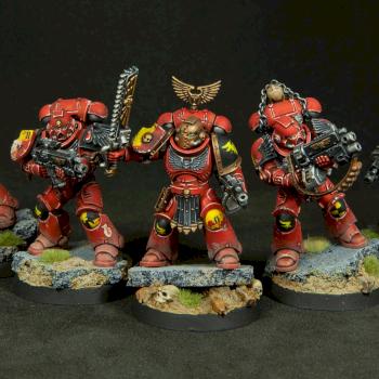 Blood Angels Intercessor Squad #1 by Malleus_Miniatures