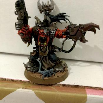 Red Ork Warboss by TyranidPainter