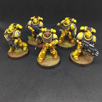 PRIMARIS INTERCESSORS IMPERIAL FISTS SPACE MARINES WARHAMMER 40k by juanlurockerman