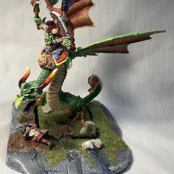 Orc Wyvern and shaman by Stone_Lobo