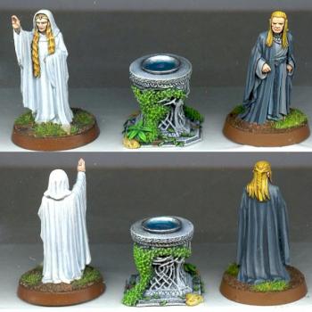 Galadriel Celeborn & mirror by lostorpedos