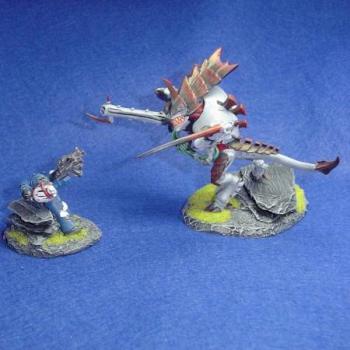 hive tyrant & space marine by remaes