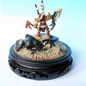 Chaos Lord:Hrothgar Daemonaxe by johnnykangur