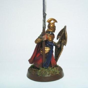 1. elf warrior with spear by Elvencaptain