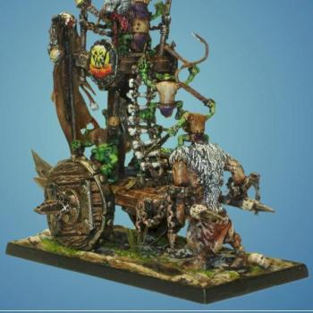 Troll Powered Snotling Wagon by Gray Orc