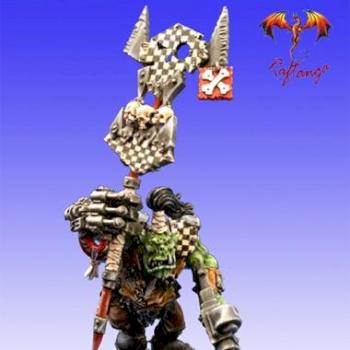 Ork with WAAAGH Banner by phael_minis