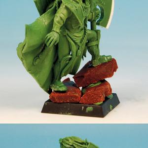 28mm scale  Elf Lord Greenstuff Sculpture by Scibor