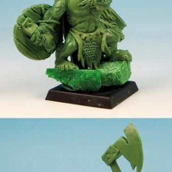 28mm scale Ork Greenstuff Sculpture by Scibor