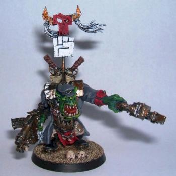 Blood Axe Ork Warboss Conversion by axiom