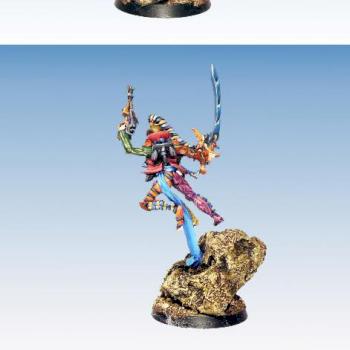 Eldar Harlequin with Fusion Pistol by Bartolomeus